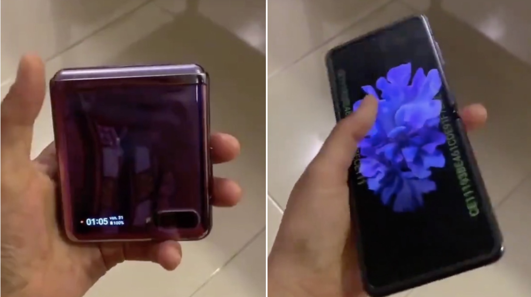 Bocor! Video Hands-on Galaxy Z Fold Warna Ungu